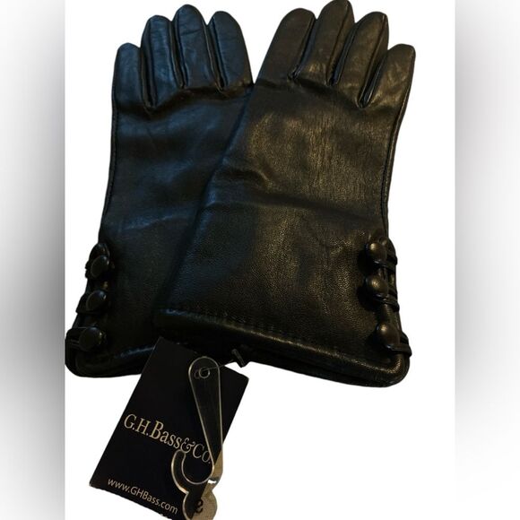 G.H. Bass New with Tags Leather Gloves Size Small - Picture 4 of 5